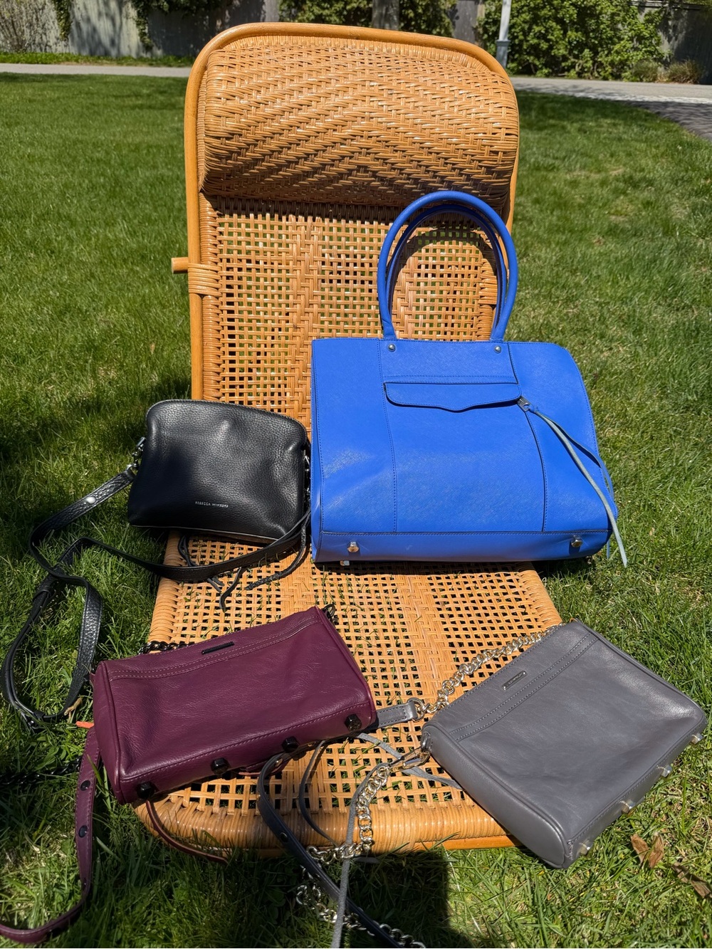 ✨ 🫐Rebecca Minkoff Bundle of 4🫐✨ Crossbody Satchel Tote Lot | Reseller - Picture 6 of 15